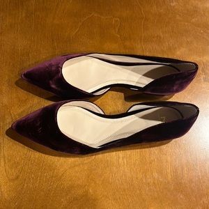 Marc Fisher Velvet Flats - NEW Size 10
